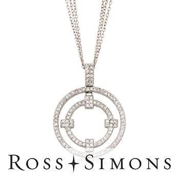 1.20 ct. t.w. CZ Necklace In Sterling Silver. 16"