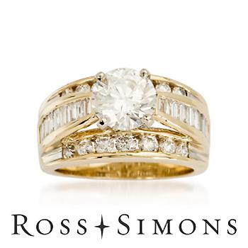C. 1990 Vintage 3.25ct t.w. Diamond Wedding Ring Set. Size 5.75