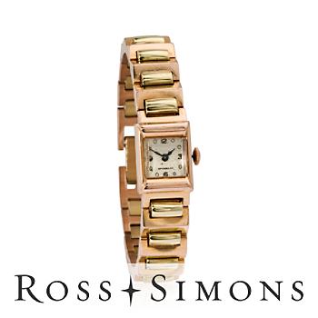C. 1940 Vintage Suprecis Women's Watch In Gold. 6.5