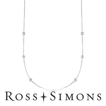 .20 ct. t.w. Diamond Station Necklace In Sterling Silver