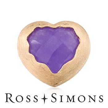 11.75 Carat Purple Quartzite Ring In Vermeil
