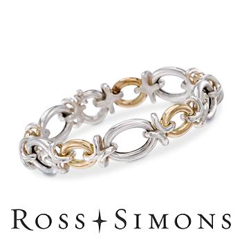 Italian Two-Tone Link Bracelet. 7.25