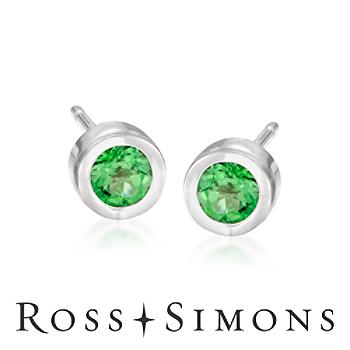 .50 ct. t.w. Tsavorite Stud Earrings In Sterling Silver"
