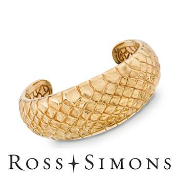 Italian Cuff Bracelet In Vermeil. 7