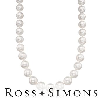 11-14mm South Sea Pearl Necklace With 14kt White Gold Clasp. 18