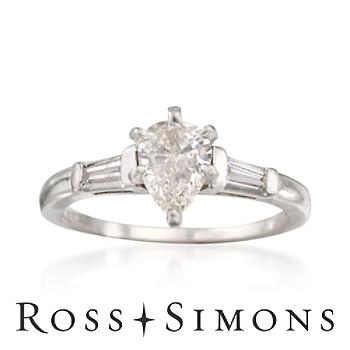 C.1990 Vintage 1.00ct t.w. Diamond Engagement Ring. Size 6.5