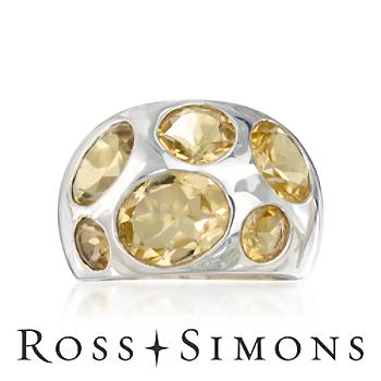 7.20 ct. t.w. Citrine Ring In Sterling Silver. Size 5"