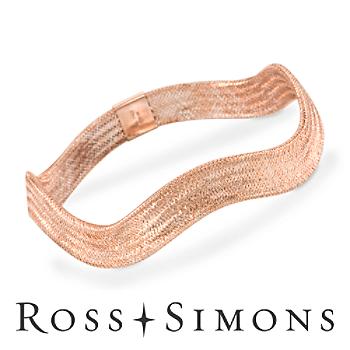 Italian 14kt Rose Gold Bracelet