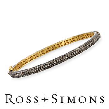2.75ct t.w. Diamond Bangle Bracelet In Silver, Gold. 7