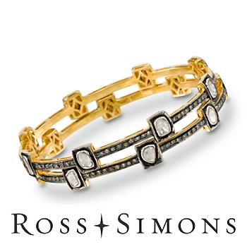 Set of Two 3.00ct t.w. Diamond Bangle Bracelets, Gold. 7