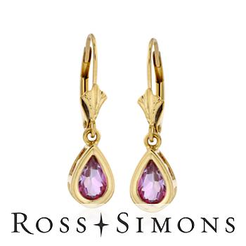 1.50 ct. t.w. Pink Topaz Earrings In 14kt Yellow Gold pink topaz jewelry