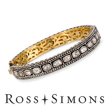 4.40ct t.w. Diamond Bangle Bracelet In Silver, Gold. 8