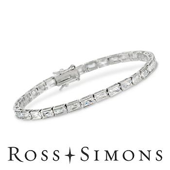 7.00 ct. t.w. CZ Bracelet In Sterling Silver