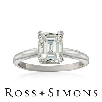 1.87ct Certified Diamond Solitaire Engagement Ring In Gold. Size 7