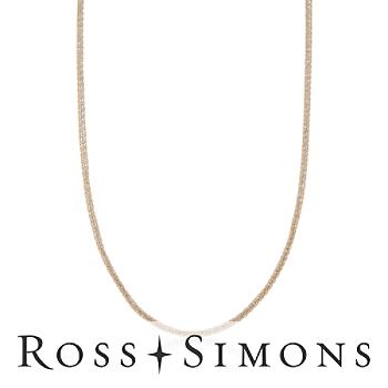 Three-Strand 18kt Two-Tone Necklace. 18