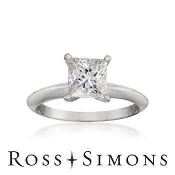 1.50ct Certified Diamond Solitaire Engagement Ring In 18kt White Gold
