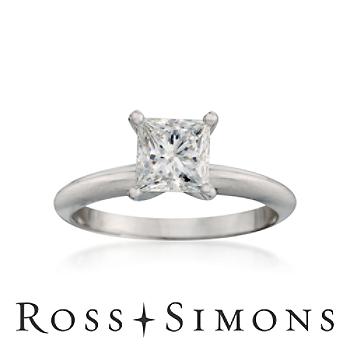 1.25ct Certified Diamond Solitaire Engagement Ring In 18kt White Gold