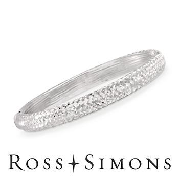 Italian Sterling Silver Bangle Bracelet