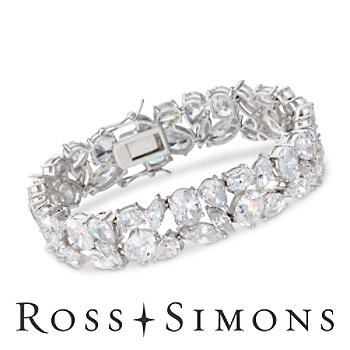 62.75 ct. t.w. CZ Bracelet In Sterling Silver. 7