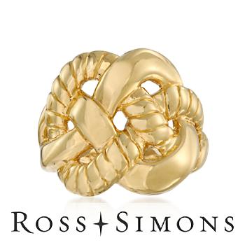 Textured 14kt Yellow Gold Knot Ring