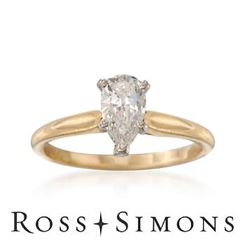 C. 1980 Vintage .69ct Diamond Solitaire Engagement Ring. Size 6.25 Vintage Diamond Engagement Rings