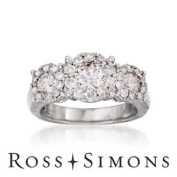 2.05 ct. t.w. Diamond Engagement Ring In 14kt White Gold