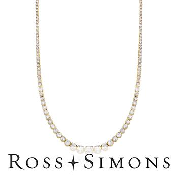10.00 ct. t.w. Graduated Diamond Necklace In 14kt Yellow Gold
