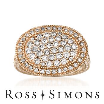 1.25 ct. t.w. Pave Diamond Ring In 14kt Yellow Gold