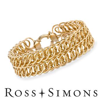 Vermeil Circle-Link Bracelet