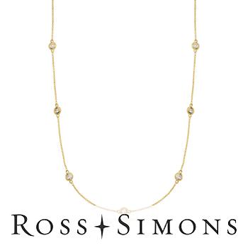 .50 ct. t.w. Diamond Station Necklace In 14kt Yellow Gold