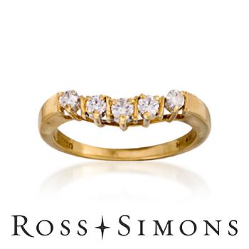 C. 1990 Vintage .25ct t.w. Diamond Ring In 14kt Yellow Gold . Size 5