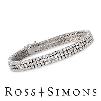9.00 ct. t.w. Diamond Bracelet In 14kt White Gold. 7