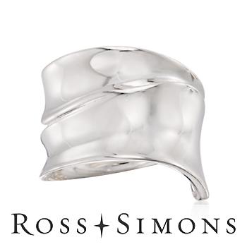 Curvy Sterling Silver Ring