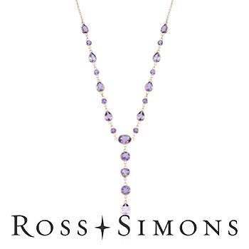 6.25 ct. t.w. Amethyst Necklace In 14kt Yellow Gold. 17