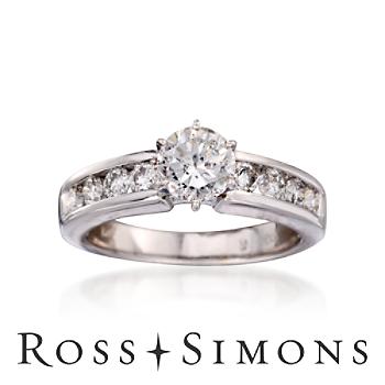 C. 1990 Vintage 1.65ct t.w. Diamond Engagement Ring In Gold. Size 7