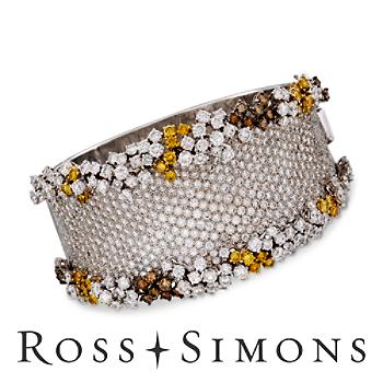 23.15ct t.w. Multicolored Diamond Bangle Bracelet In Gold. 7