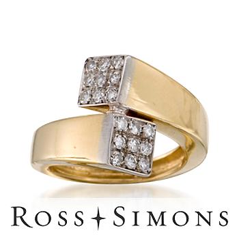 C. 1990. Vintage .25ct t.w. Diamond Ring In Gold. Size 3.5