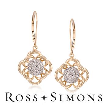 .25 ct. t.w. Diamond Drop Earrings In 14kt Yellow Gold