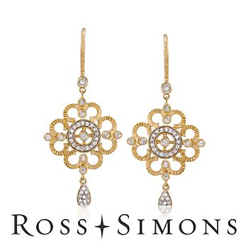 .70 ct. t.w. Diamond Drop Earrings In 14kt Yellow Gold