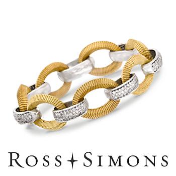 2.70 ct. t.w. Diamond Bracelet In 14kt Two-Tone Gold. 7" april birthstone bracelets