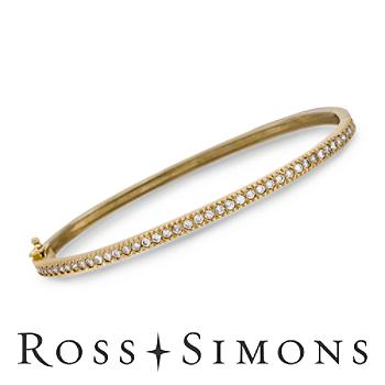 1.10 ct. t.w. Diamond Bangle Bracelet In 14kt Yellow Gold. 7