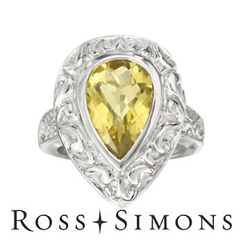 Carat Lime Quartz Ring Sterling Silver