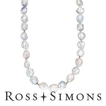 Souffle Pearl Necklace In 14kt Yellow Gold