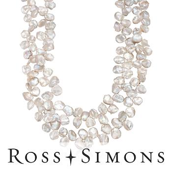 Keshi Pearl Necklace In 14kt Yellow Gold