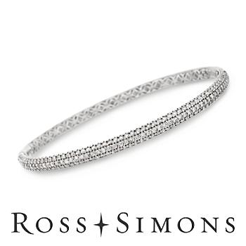 1.10 ct. t.w. Diamond Bracelet In 14kt White Gold. 7