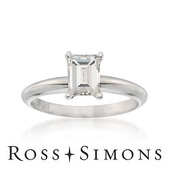 .89 Carat Diamond Solitaire Engagement Ring In 14kt White Gold. Size 6