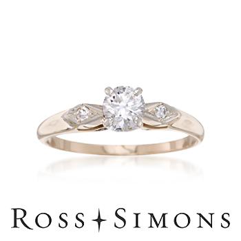 C. 1970 Vintage .50ct Diamond Ring, Diamonds In Gold. Size 7.5
