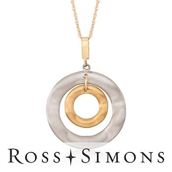 Two-Tone Circle Necklace