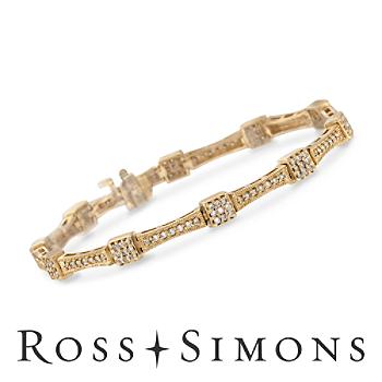 1.50 ct. t.w. Diamond Line Bracelet In 14kt Yellow Gold
