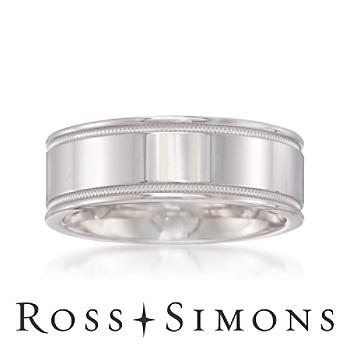 Men's 8mm Sterling Silver Wedding Ring silver wedding ring